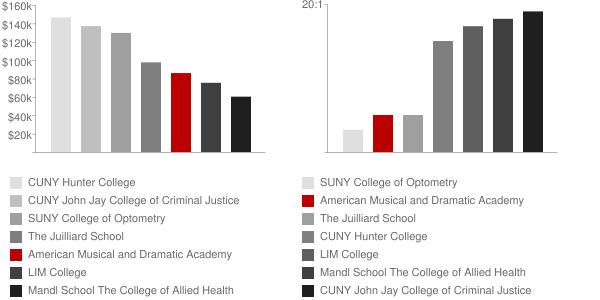 American Musical and Dramatic Academy Faculty Compensation and Workload Chart