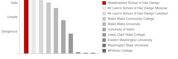 Headmasters School of Hair Design Safety Chart