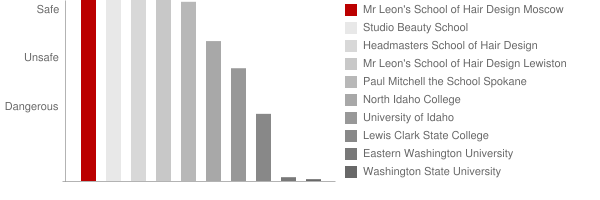 Mr Leons School of Hair Design Moscow Safety Chart