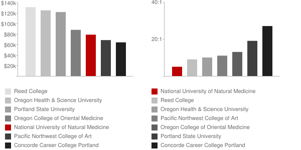 National College of Natural Medicine Faculty Compensation and Workload Chart