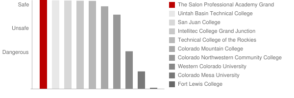 The Salon Professional Academy Grand Junction Safety Chart