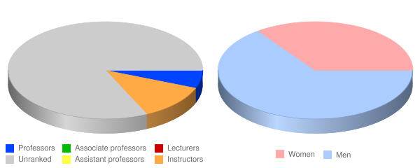 Universidad Teologica del Caribe Faculty Demographics Chart