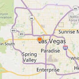Academy of Hair Design Las Vegas Location Map - City View