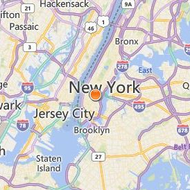 American Academy of Dramatic Arts New York Location Map - City View