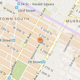 American Academy of Dramatic Arts New York Location Map - Street View
