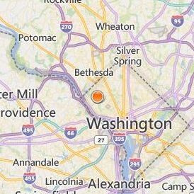 American University Location Map - City View