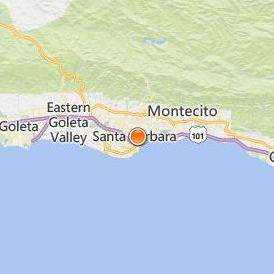 Antioch University Santa Barbara Location Map - City View