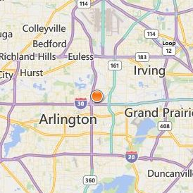 Arlington Career Institute Location Map - City View