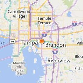 Artistic Nails and Beauty Academy Tampa Location Map - City View