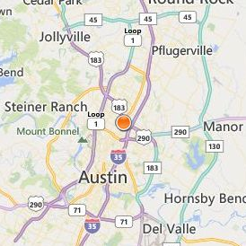Austin Graduate School of Theology Location Map - City View
