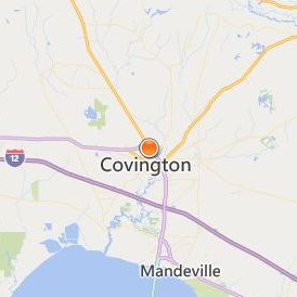Aveda Institute Covington Location Map - City View