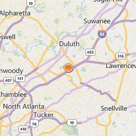 Aviation Institute of Maintenance Atlanta Location Map - City View