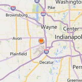 Aviation Institute of Maintenance Indianapolis Location Map - City View