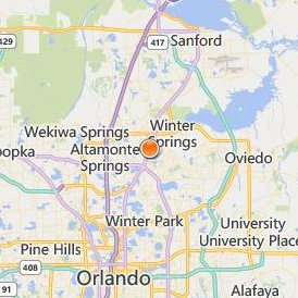 Aviation Institute of Maintenance Orlando Location Map - City View