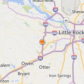 Baptist Health Schools Little Rock Location Map - City View