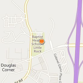 Baptist Health Schools Little Rock Location Map - Street View