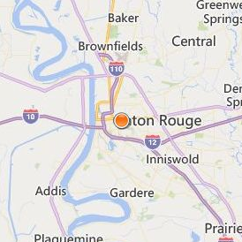 Baton Rouge General Medical Center School of Nursing Location Map - City View