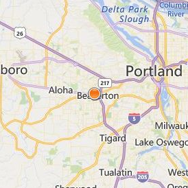 Northwest College Beaverton Location Map - City View