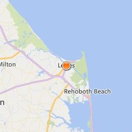 Beebe Medical Center Margaret H. Rollins School of Nursing Location Map - City View