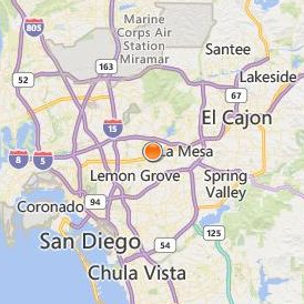 Bethel Seminary San Diego Location Map - City View