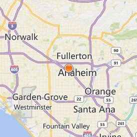 Bethesda University of California Location Map - City View