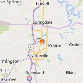 Blue Cliff College Fayetteville Location Map - City View