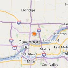Brown Mackie College Quad Cities Location Map - City View