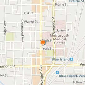 Cannella School of Hair Design Blue Island Location Map - Street View