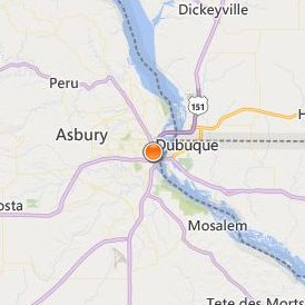 Capri College Dubuque Location Map - City View