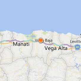 Caribbean University Vega Baja Location Map - City View