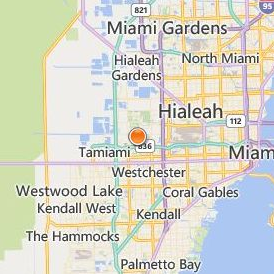 Carlos Albizu University Miami Location Map - City View