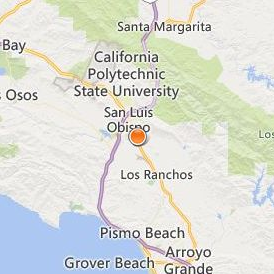 Central California School Location Map - City View
