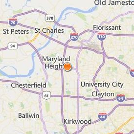 Chamberlain College of Nursing Missouri Location Map - City View