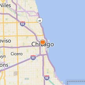 The Chicago School of Professional Psychology at Chicago Location Map - City View