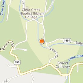 Clear Creek Baptist Bible College Location Map - Street View