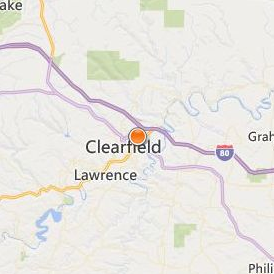 Clearfield County Career and Technology Center Location Map - City View