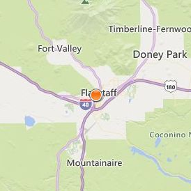 College America Flagstaff Location Map - City View