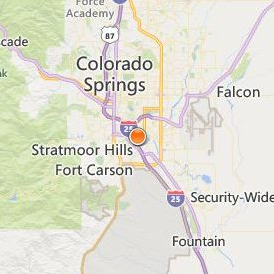 Colorado Academy of Veterinary Technology Location Map - City View
