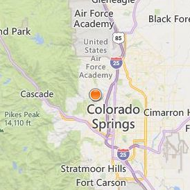 Colorado Technical University Colorado Springs Location Map - City View