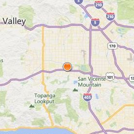 Columbia College Hollywood Location Map - City View