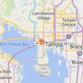 Concorde Career Institute Tampa Location Map - City View