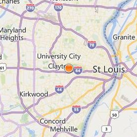 Concordia Seminary Location Map - City View