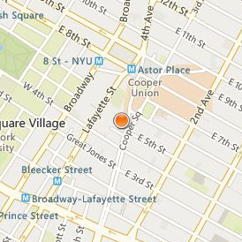 Cooper Union for the Advancement of Science and Art Location Map - Street View