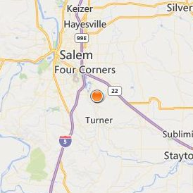 Corban University Location Map - City View