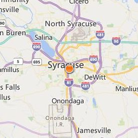 Crouse Hospital College of Nursing Location Map - City View