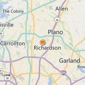 Dallas Nursing Institute Location Map - City View