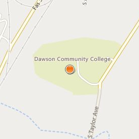 Dawson Community College Location Map - Street View
