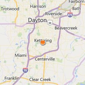 Dayton School of Medical Massage Location Map - City View