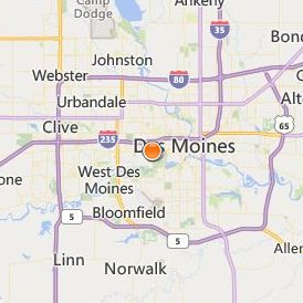 Des Moines University Osteopathic Medical Center Location Map - City View