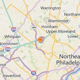 DeVry University Pennsylvania Location Map - City View